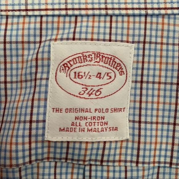 Brooks Brothers Men’s The Original Polo Shirt Long Sleeve Button Down Shirt 16.5 - Picture 3 of 5